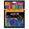 Stabilo Stabilo Etui 18 Stylos Feutres Point 88 Arty Pointe Fine Assorties