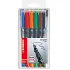 Stabilo - 1 x stylo feutre pour transparents PHPen universal,etui de 6