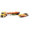 Dickie Toys Camion Remorque Ville Course Maritime Lumière Et Son 41 Cm