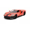 Miniatures montées - Jada - Ford GT 2017 - Rouge / Orange - 1/24 - Intérieur