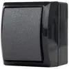 REV 0007301900 Interrupteur en saillie IP44 noir - BOITE DE DERIVATION