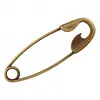 Epingle à Kilt Mode Laiton vieilli 100 MM X 1 - Union Knopf Marron - M...