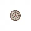 Bouton jeans métal pied étoile 18mm - Prym Cuivre/argent Gris - Cuivre...