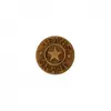 Bouton jeans métal pied étoile 18mm - Prym Laiton Antique orange - Lai...