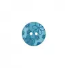 Non communiqué Bouton rond Fleurs 15mm 2 trous - Prym(...) - Bleu Turquoise