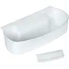 WENKO Bac de Collecte pour déchets à accrocher au Placard de Cuisine, 32.5x9x17.5 cm