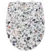 Wenko - Abattant WC thermoplast design Terrazzo - Gris - Terrazzo