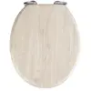 Wenko - Abattant WC en MDF design bois chêne - Gris - Chêne