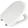 Abattant WC - WENKO - Santana - Duroplast antibactérien - 37x44 cm - Blanc