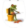 WENKO Abattant toilettes - Fix-Clip - Easy Close - Grenouille aux toilettes