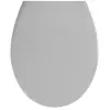Abattant WC - WENKO - Samos - Duroplast - 37,5x44,5 cm - Gris clair