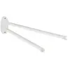 Wenko 18572100 Porte Serviette avec 2 Bras Mobils Oval Basis Basic
