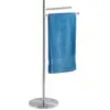 WENKO Porte Serviette sur Pied Pieno, 2 Barres Porte Serviette, Acier INOX