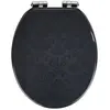 WENKO Abattant toilettes Bellevue - Fix-Clip - Easy Close - Ornements