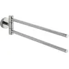 Wenko Wenko 20213100 Porte-Serviettes 2 Bras Bosio Inox Brillant