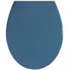 Abattant WC - WENKO - Samos - Duroplast - 37,5x44,5 cm - Bleu ardoise