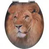 WENKO Abattant toilettes - Fix-Clip - Easy Close - Tête de lion