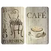 WENKO Planches à découper en verre - lot de 2 couvre plaques universels - bistro