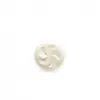 Non communiqué Boutons Bonbon fleur 11 mm X 7 - Distrifil(...) - Blanc