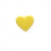 Non communiqué Boutons Coeur jaune 13 mm X 6 - Distrifil(...) -