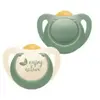 NUK Sucettes For Nature latex 18-36 mois vert/crème lot de 2