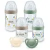 NUK Coffret naissance Perfect Start For Nature 4 biberons, 2 sucettes