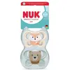 NUK Starlight Sucettes 0-2 mois rose