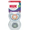 NUK Space night Sucettes perfectionnées 18-36 mois x2 bleu