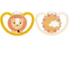Nuk Sucette Physiologique Silicone +6m Koala Tigre Lot de 2