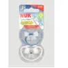 Nuk Space Night Sucette Physiologique Bleu Gris +18m Lot de 2