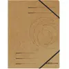 Herlitz - 5 x chemise asyorga, a4, carton colorspan, marron avec 2 éla...