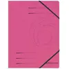 Herlitz - 5 x chemise asyorga, a4, carton colorspan, fushia avec 2 éla...