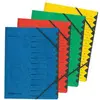 herlitz trieur easyorga, A4, carton, 12 compartiments, rouge