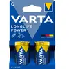 Piles Alkaline C LR14 1.5V Longlife Power 2 Pièces Varta
