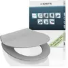 Schütte Abattant WC extra fin en duroplast SLIM avec frein de chute Gris clair