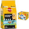Lot de croquettes pour chien Pedigree - Professional Nutrition Adult v...