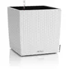 Pot lechuza 50 x 50 cm blanc noir polypropylène plastique
