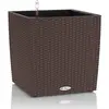 LECHUZA Jardinière CUBE Cottage 30 ALL-IN-ONE Moka TU