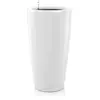 Pot de fleur LECHUZA Rondo Premium 40 - kit complet, blanc brillant