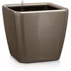 LECHUZA Jardinière Quadro 43 LS ALL-IN-ONE Taupe brillant 16185