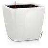 LECHUZA Jardinière de table QUADRO LS 21 ALL-IN-ONE Blanc brillant TU