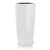 LECHUZA Jardinière Cubico Alto 40 ALL-IN-ONE Blanc brillant 18230