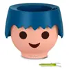 LECHUZA Jardinière de table OJO ALL-IN-ONE Bleu océan