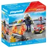 Playmobil Action Heroes 71826 Pompier pompe à eau & réservoir enflammé