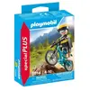 PLAYMOBIL - Cycliste avec VTT et souche d'arbre - 71756 - Special plus
