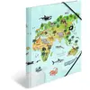 HERMA 19634 CLASSEUR A3 MOTIF ANIMAUX DE LA MATERNELLE CARTE DU MONDE