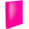 HERMA 19712 Classeur à anneaux A4 translucide rose fluo fin 2 anneaux en plastique robuste de 25 mm de large pour l'école et le bureau Classeur à anneaux pour enfants garçons et filles