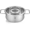 Fissler Collection Pure Sautoir En Acier Inoxydable (20 cm, 2,4 l) Avec Couvercle Métallique Et Graduation Intérieure, Compatible Induction