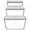 Boîtes sous-vide - ZWILLING - Lot de 3 - Verre - Rectangulaire - S/M/L