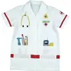 KLEIN - Blouse docteur en tissu avec motifs imprimés
